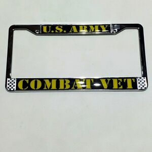 U.S. ARMY COMBAT VET License Plate Frame